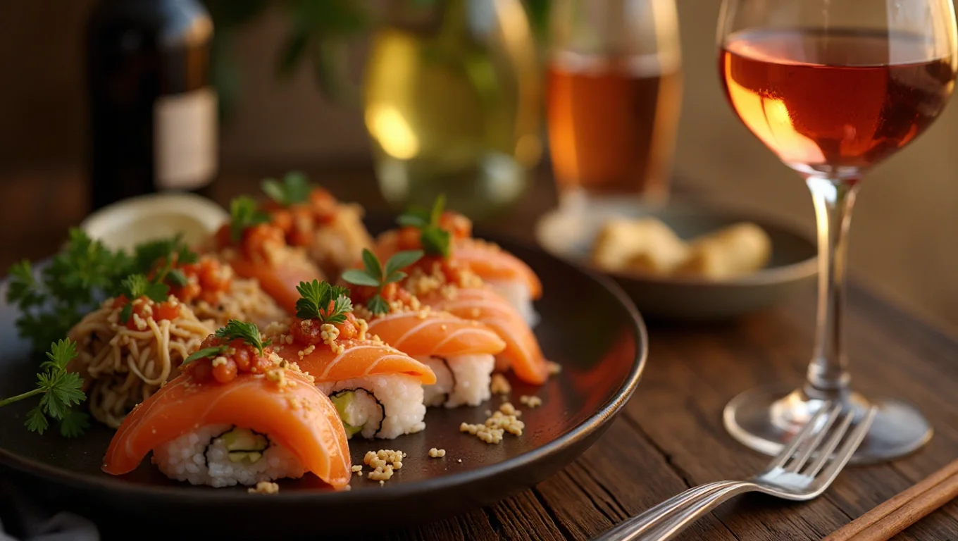 Accords vin et cuisine asiatique : sushi, thaï, indien