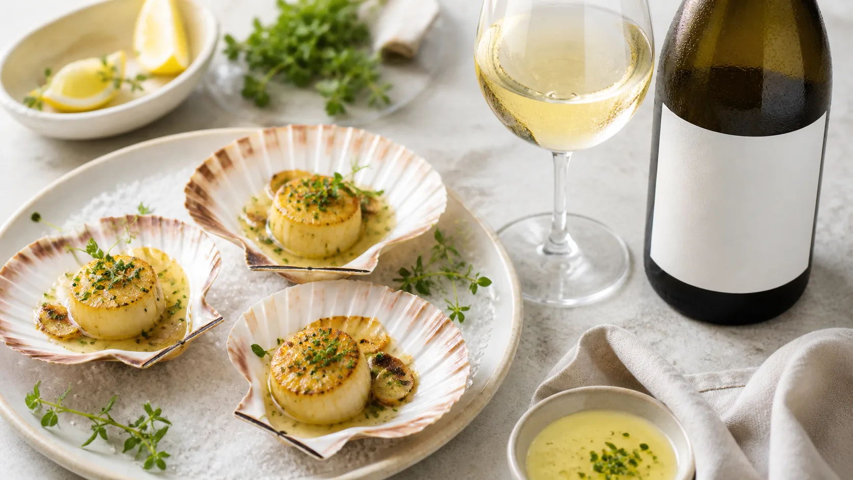 Que boire avec coquilles Saint-Jacques : quel vin selon la recette ?