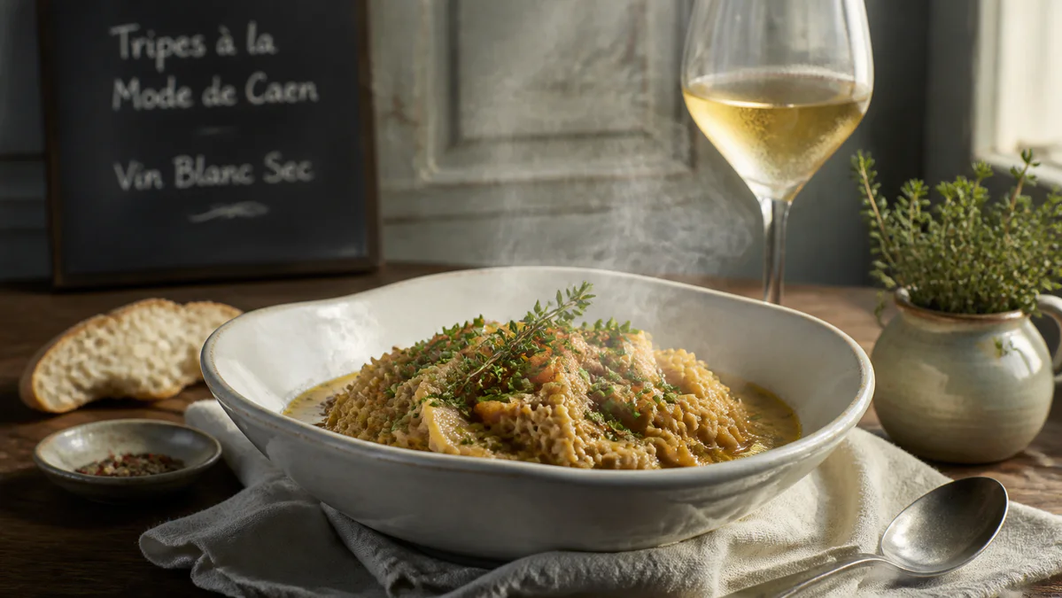 Quel vin avec tripes choisir pour alléger une sauce riche et gélatineuse ?