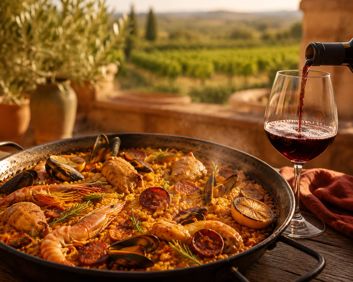 Vin rouge avec paella, pourquoi les Espagnols ne voient pas de problème ?